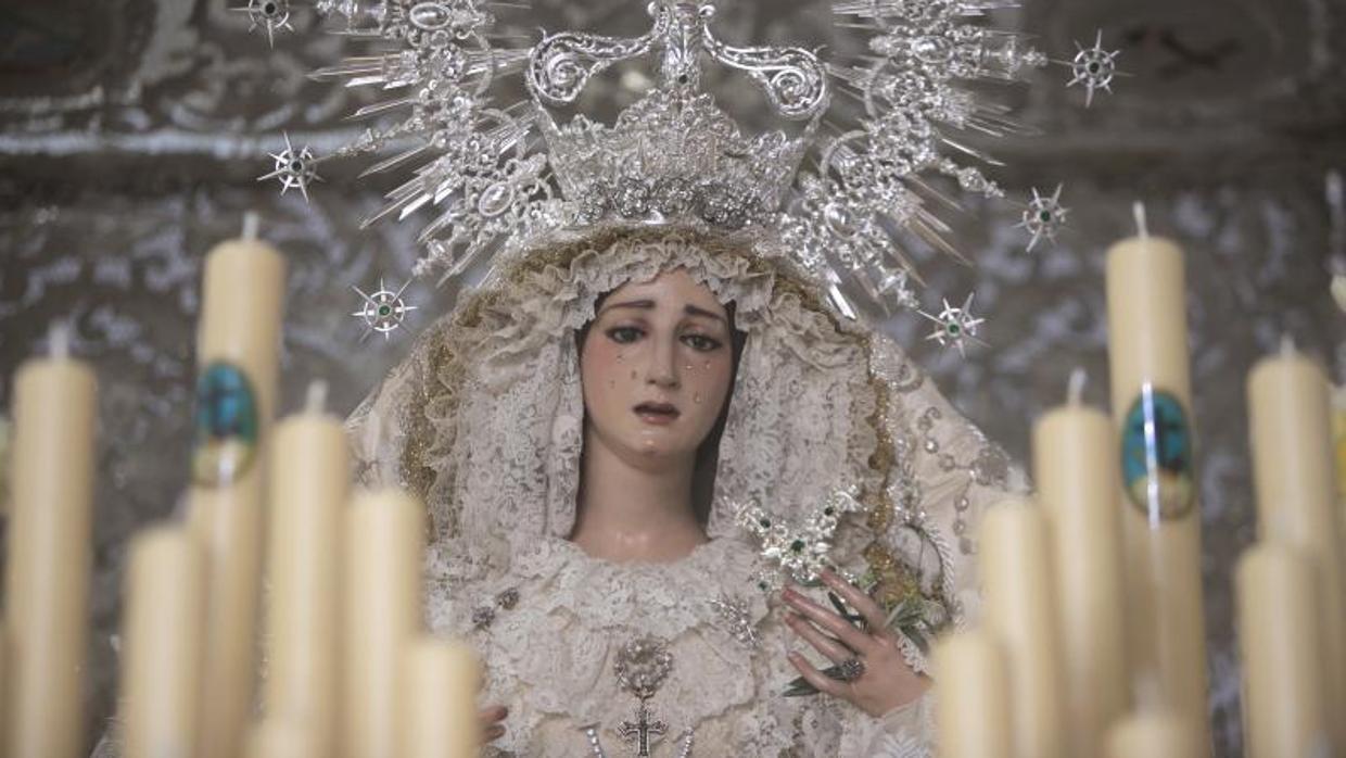 La Virgen de la Paz y Esperanza el pasado Miércoles Santo