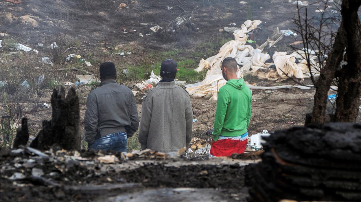 En los últimos meses se han producido incendios en varios asentamientos chabolistas de Huelva