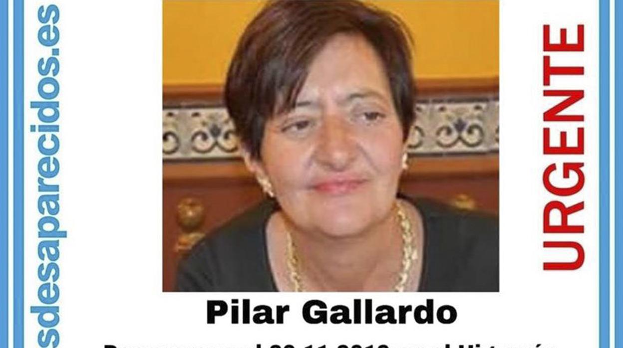 Imagen de la desaparecida Pilar Gallardo