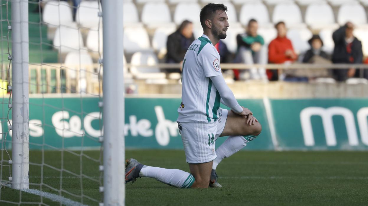 El Córdoba CF durante un partido