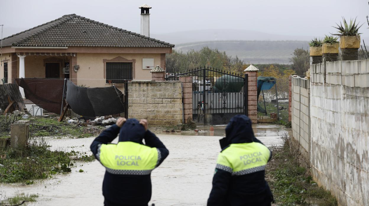 Crecida del río en Guadalvalle, este fin de semana