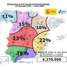 Mapa de desplazamientos