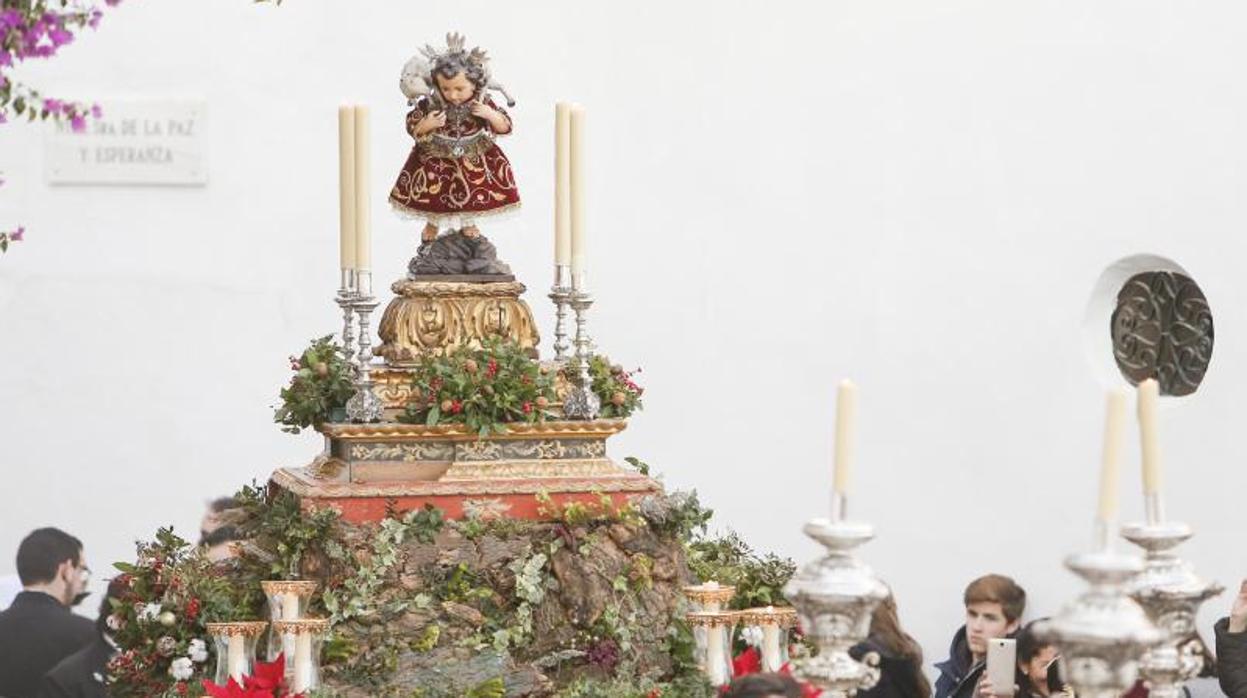 Procesión del Divino Pastorcillo por las calles céntricas de Córdoba