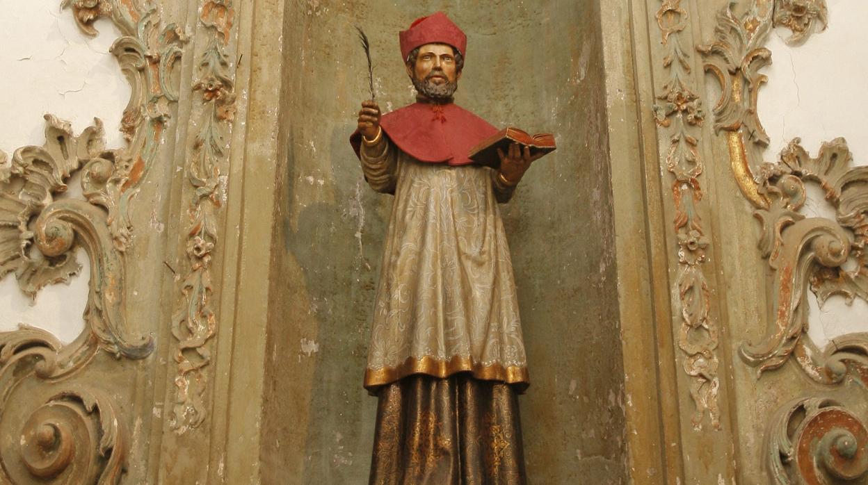 Imagen de San Eulogio en la parroquia de San Francisco y San Eulogio de Córdoba