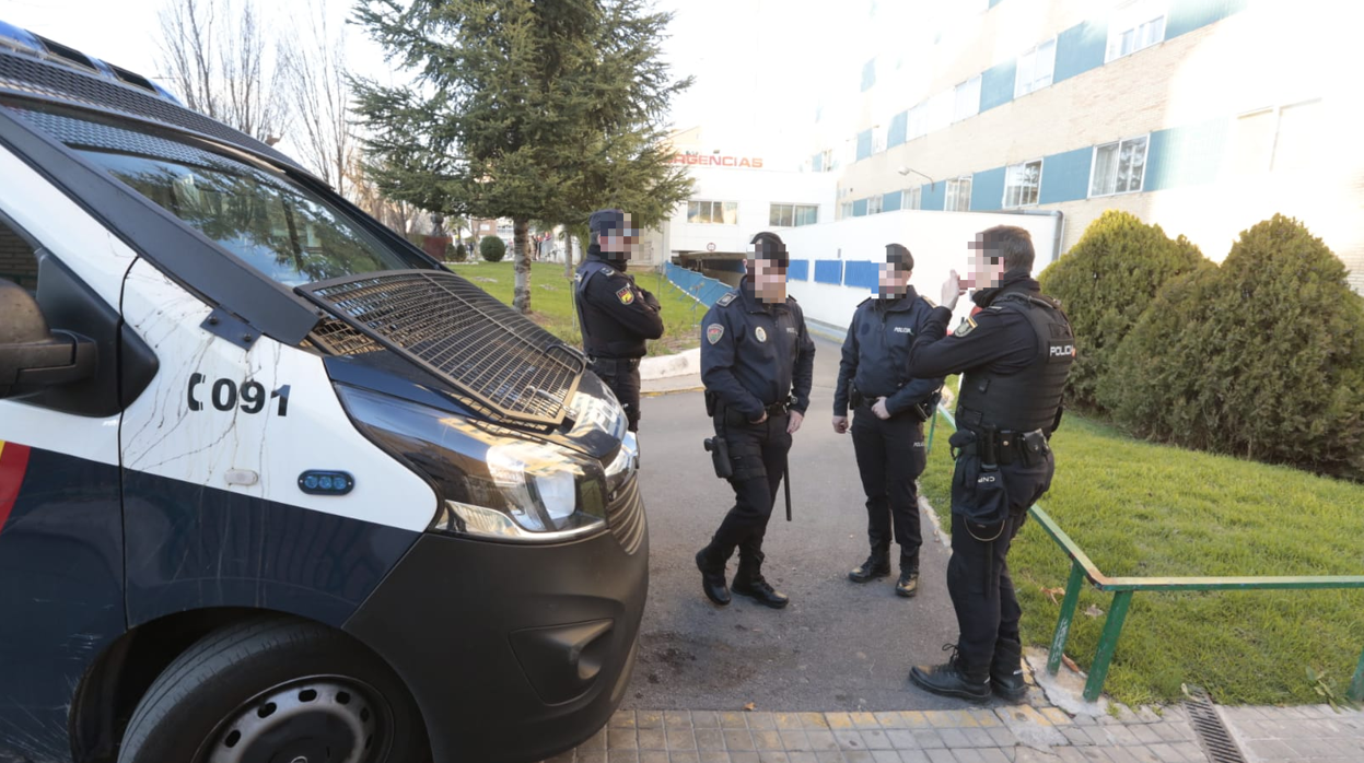 La Policía Nacional, en el lugar de los hechos.