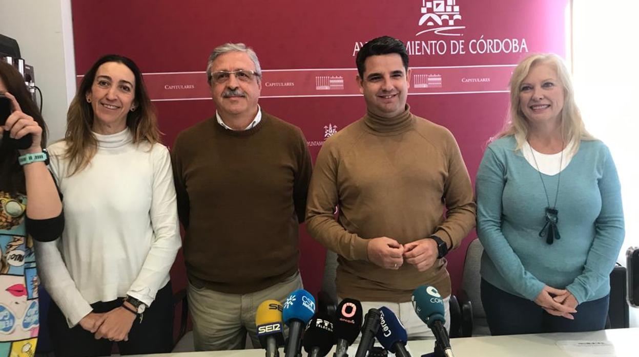 Portavoces de los partidos de la oposición en el Ayuntamiento de Córdoba