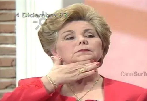 Ana Orantes, durante su aparición en televisión, 13 días antes de su asesinato.