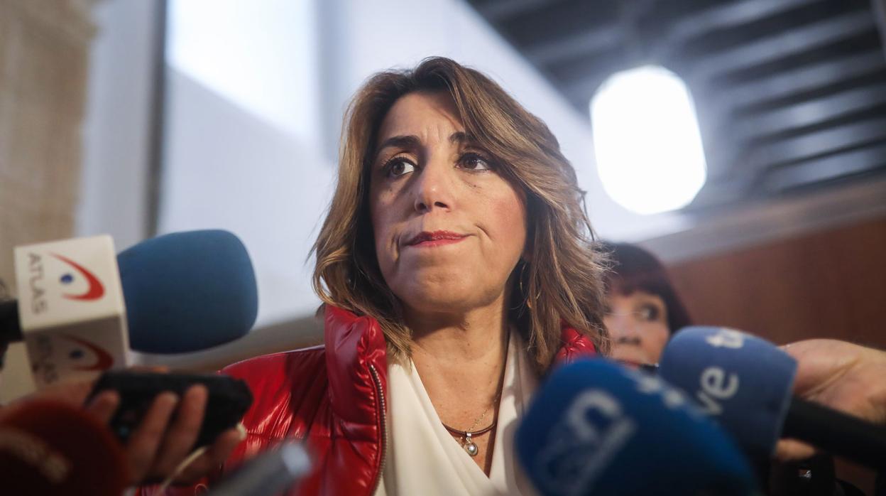 La secretaria general del PSOE andaluz, Susana Díaz