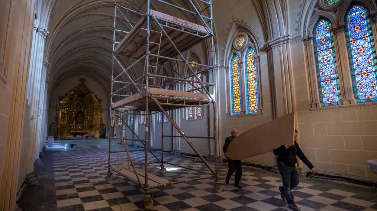 Algunos de los trabajos de restauración de la Abadía del Sacromonte ya están en marcha