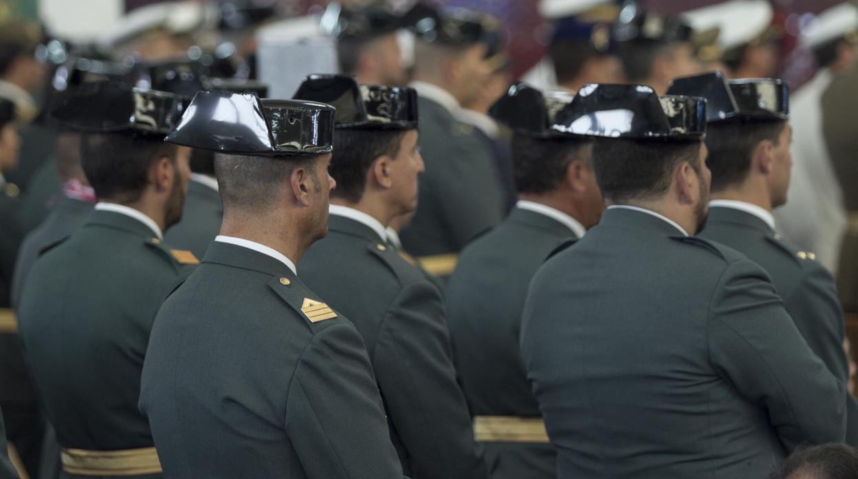 Agentes de la Guardia Civil en un acto oficial