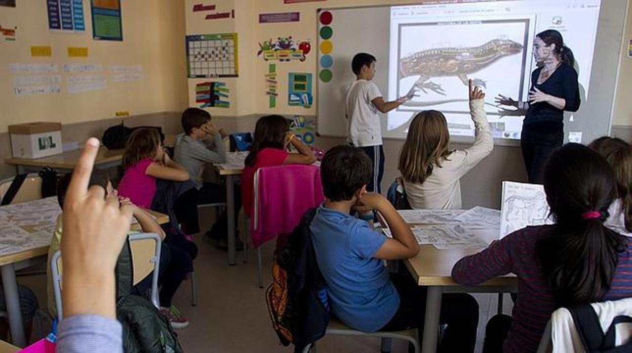 Un grupo de estudiantes durante una clase