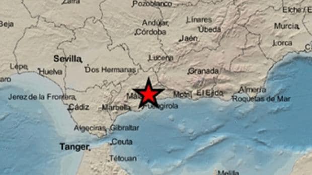 Registrado un terremoto de 4,2 grados en la localidad malagueña de Almogía