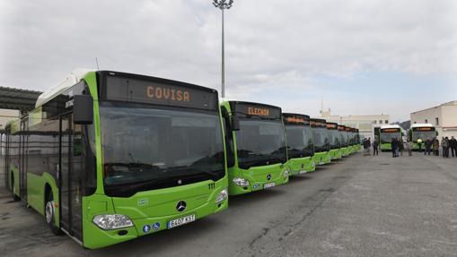 Presentación de nuevos autobuses de Aucorsa en enero de 2019