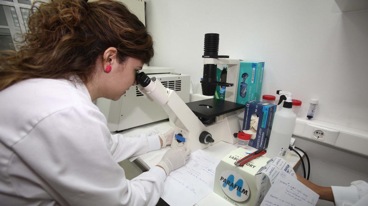 Una trabajadora de un laboratorio en una imagen de archivo