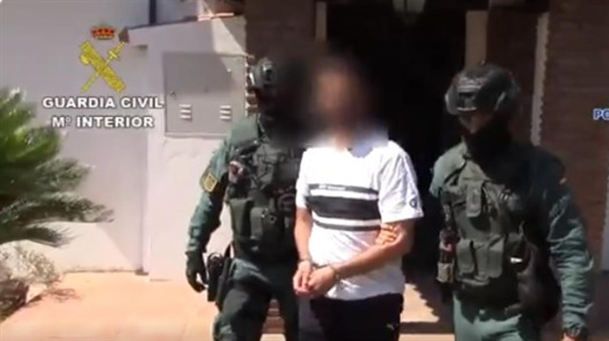 Imagen de la detención de Samuel Crespo en junio de 2018