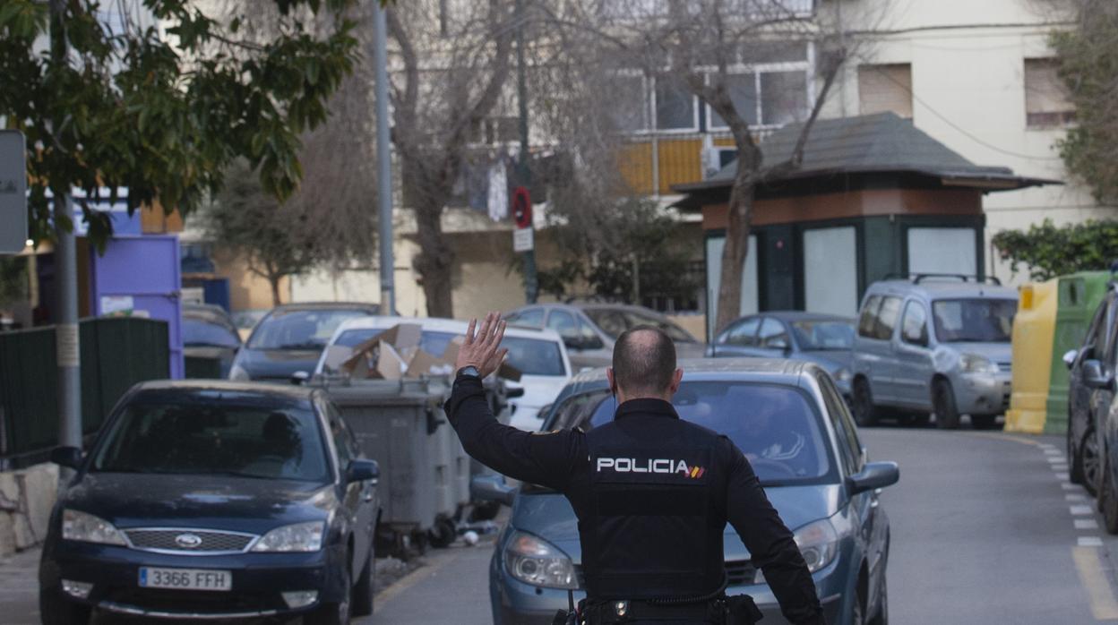 La zona de Palma-Palmilla donde se produjo el tiroteo tomado por la Policía Nacional