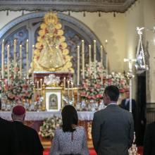 Los Reyes de España, Sus Majestades Felipe VI y Doña Letizia en su visita a la Virgen del Rocío