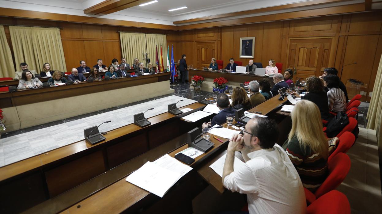 Concejales durante una sesión del Pleno municipal