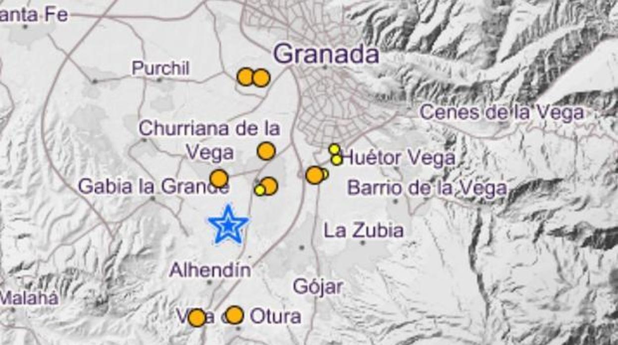 Imagen de archivo del epicentro de uno de los terremotos que ha sufrido Andalucía