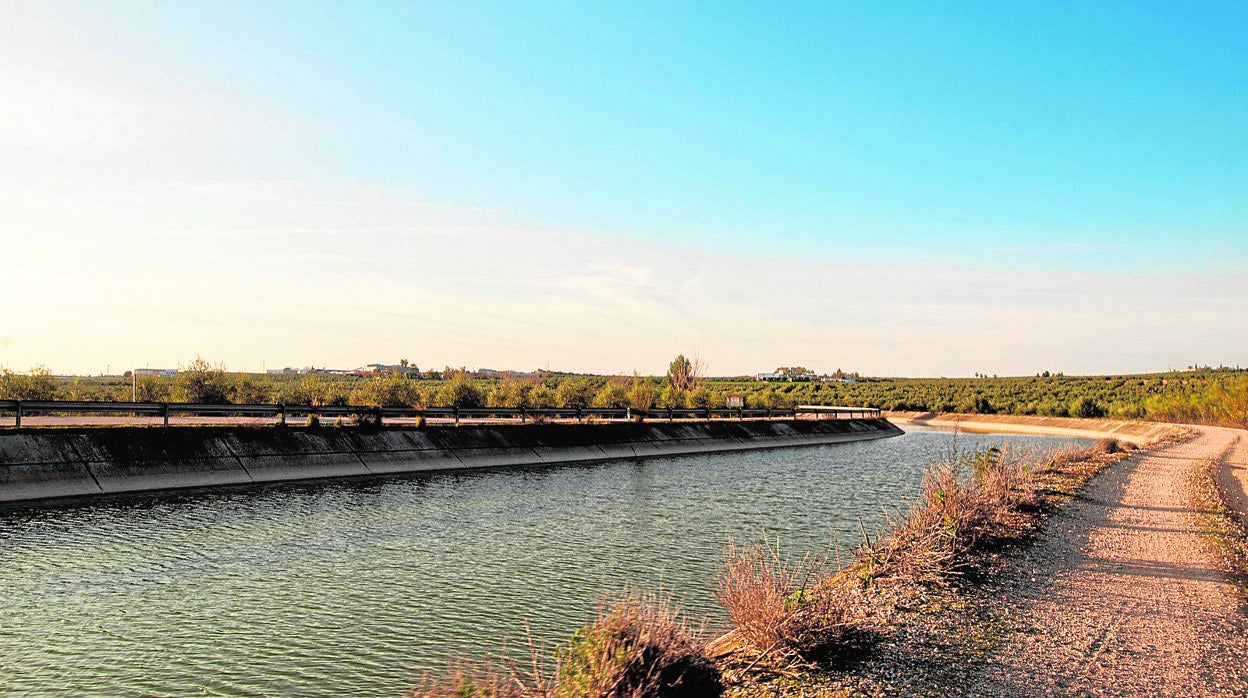 Canal del Genil-Cabra, en el sur de la provincia de Córdoba