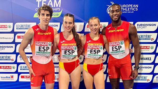 La cordobesa Carmen Avilés, subcampeona de España de 400 metros; Fani Fortes, bronce en 60 vallas