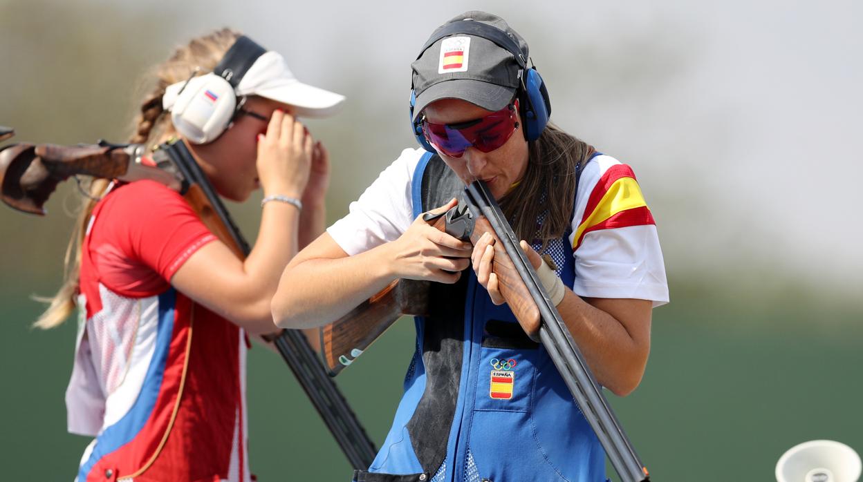 Fátima Gálvez, en los Juegos Olímpicos de Río, mientras ahora prepara los de Tokio en Nicosia