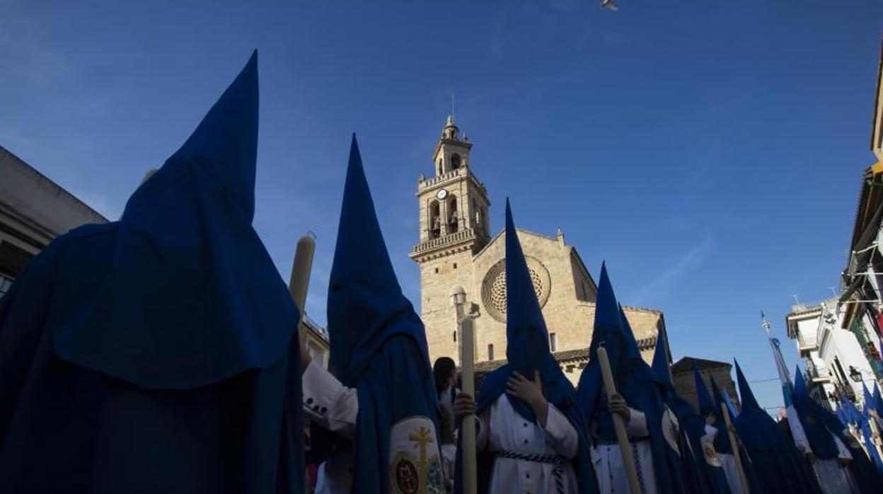 Nazarenos del Prendimiento durante el pasado Martes Santo