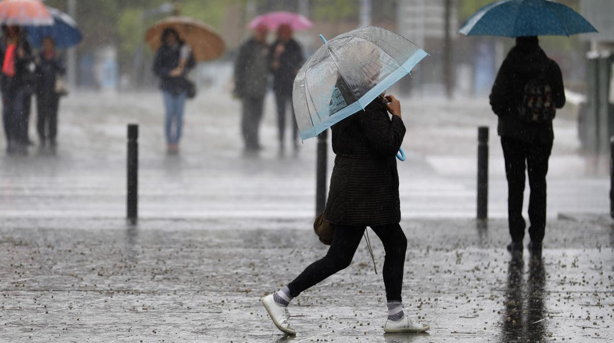 Lluvia en las calles de Córdoba