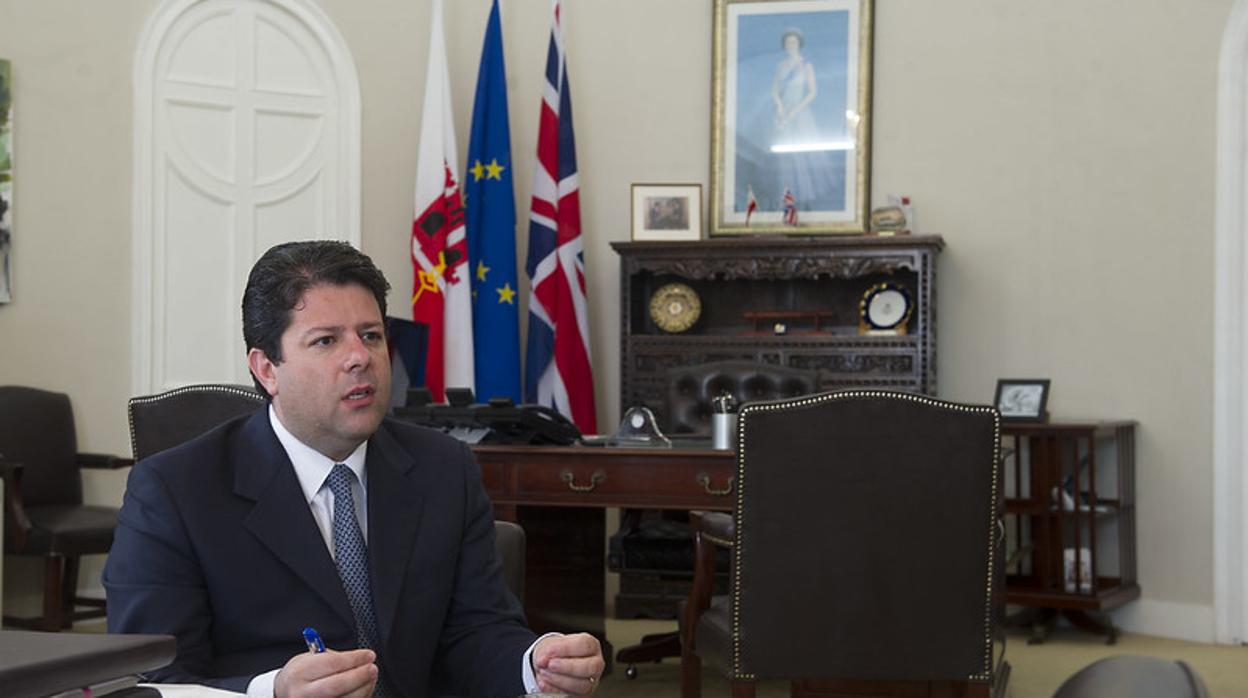 Fabian Picardo, ministro principal de Gibraltar, en una imagen de archivo