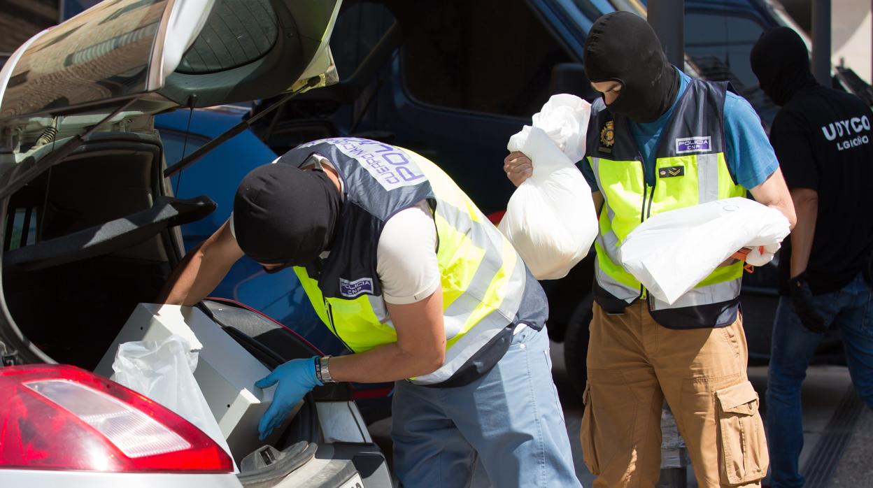 Una de las operaciones realizadas por miembros de la Udyco en la Costa del Sol