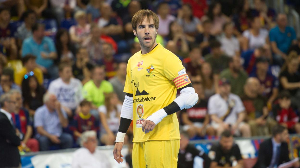 Carlos Barrón, con la camiseta del Palma