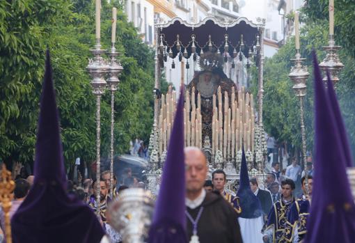 Fray Ricardo de Córdoba, por última vez ante la Virgen de los Ángeles el Martes Santo de 2019