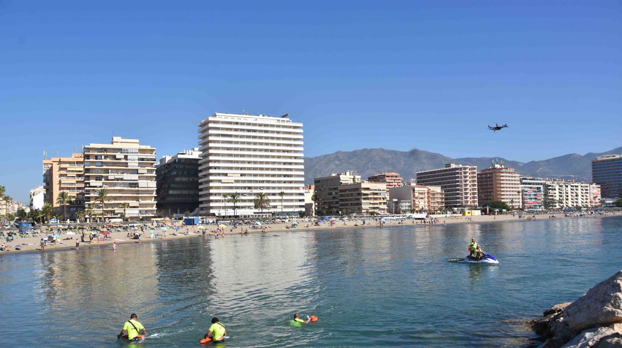 Bloques de apartamentos y playas de Fuengirola (Málaga)