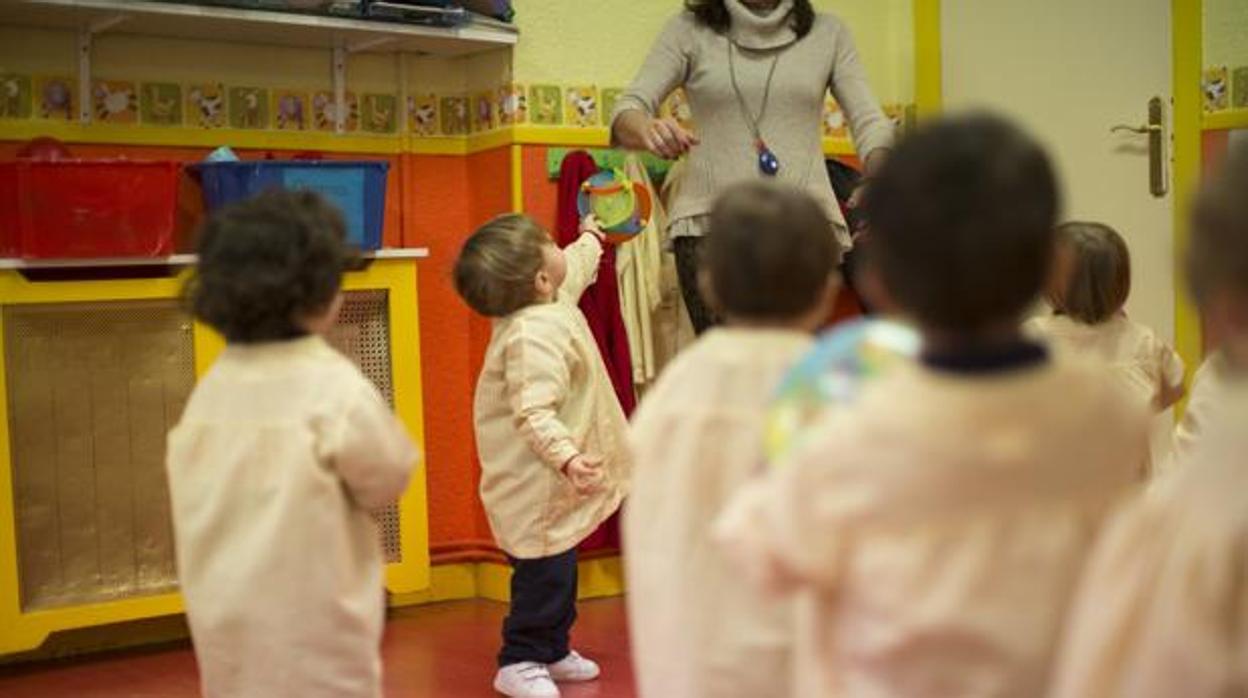 Alumnos de una escuela infantil