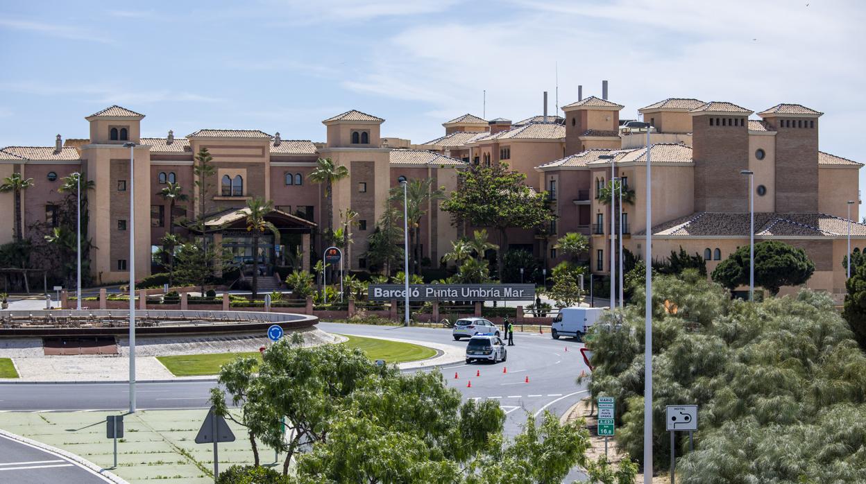 En la imagen, un hotel en Punta Umbría, Huelva