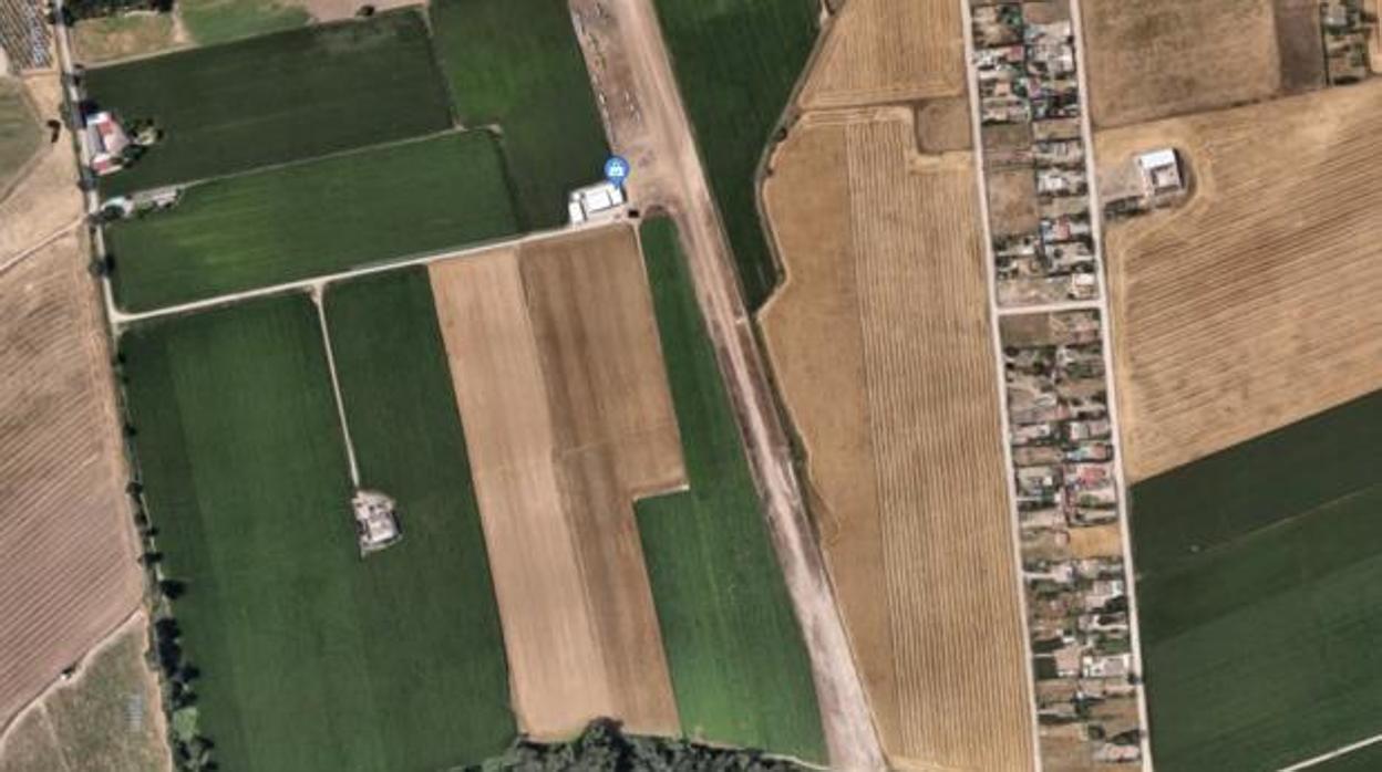 Vista aérea de Google Maps de las instalaciones en Villarrubia