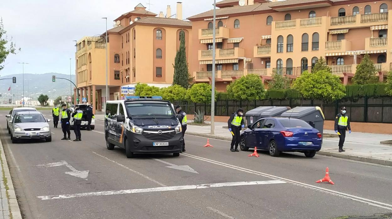 Controles de la Policía Nacional en Córdoba