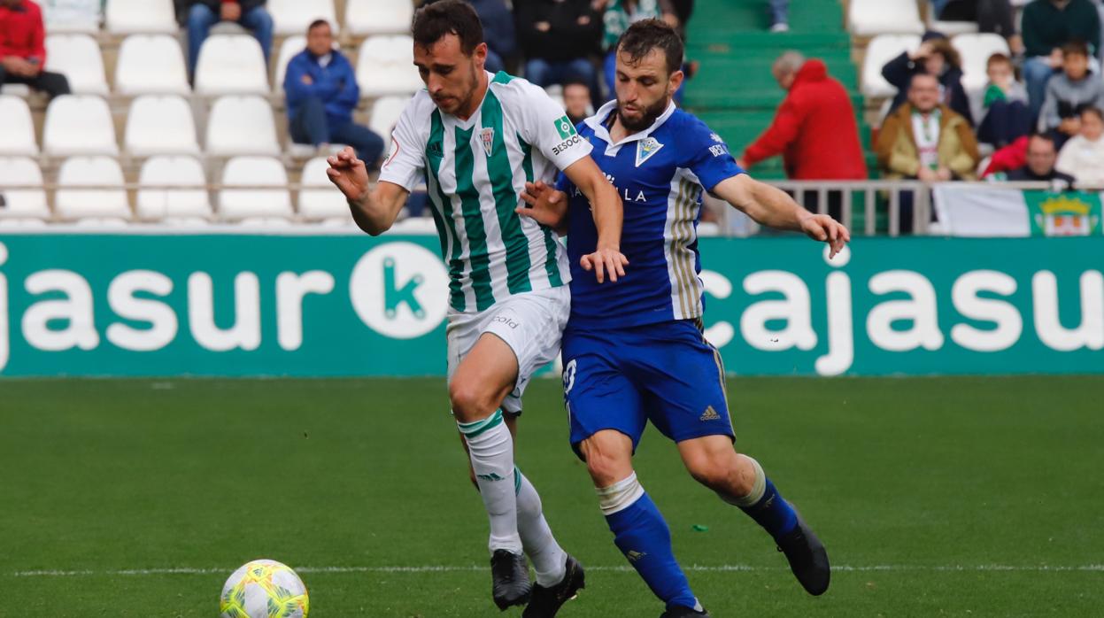 Imanol García, en el partido ante el Marbella en El Arcángel