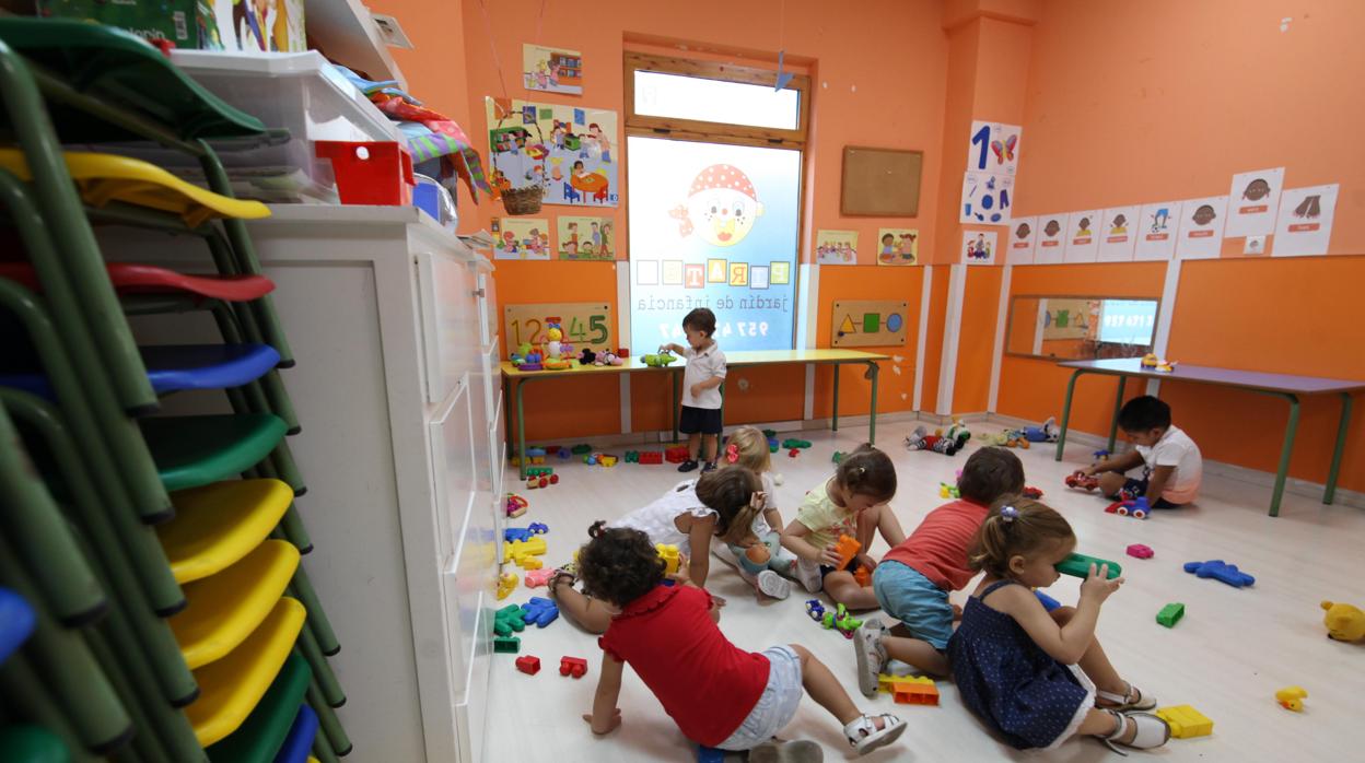 Un grupo de niños en una guardería de Córdoba