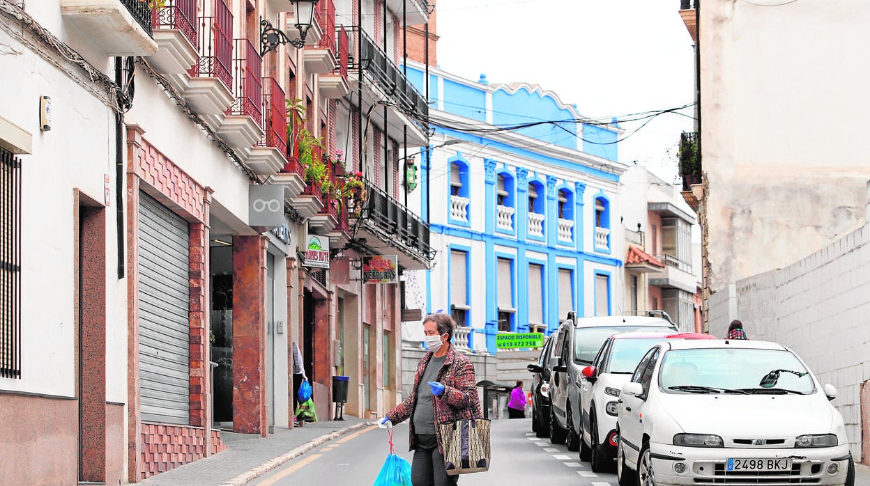 Una calle de Rute durante la crisis del coronavirus