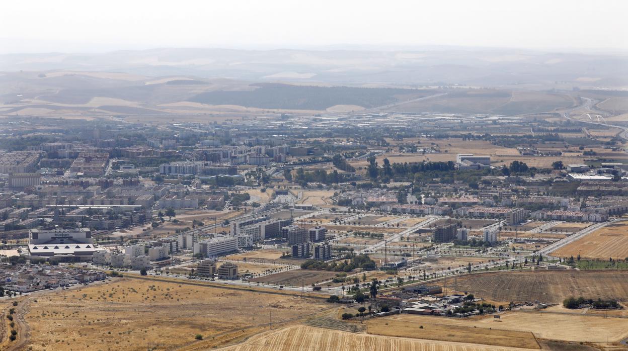 Vista del oeste de Córdoba desde la Sierra