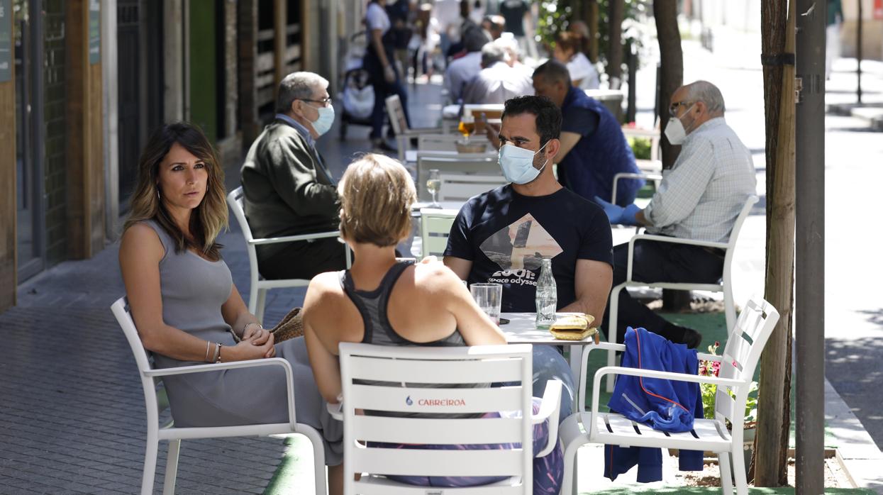 Ambiente de terrazas en la capital durante esta primavera