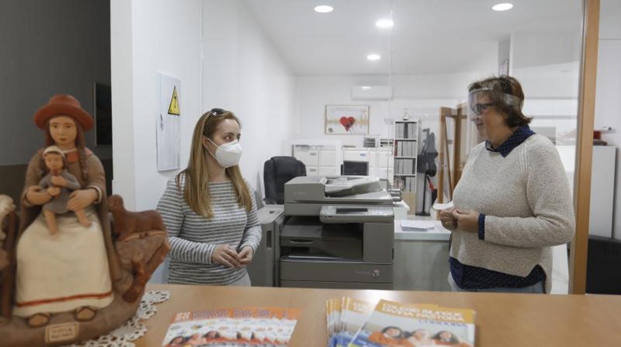 El colegio Divina Pastora, reabierto durante el confinamiento para trámites administrativos