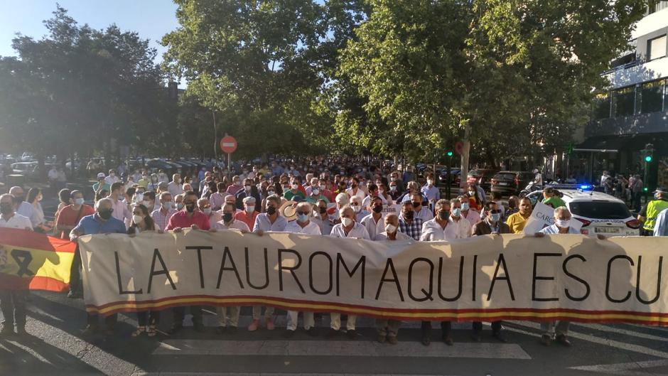 Quinientas personas se manifiestan en Córdoba en defensa de los toros como cultura