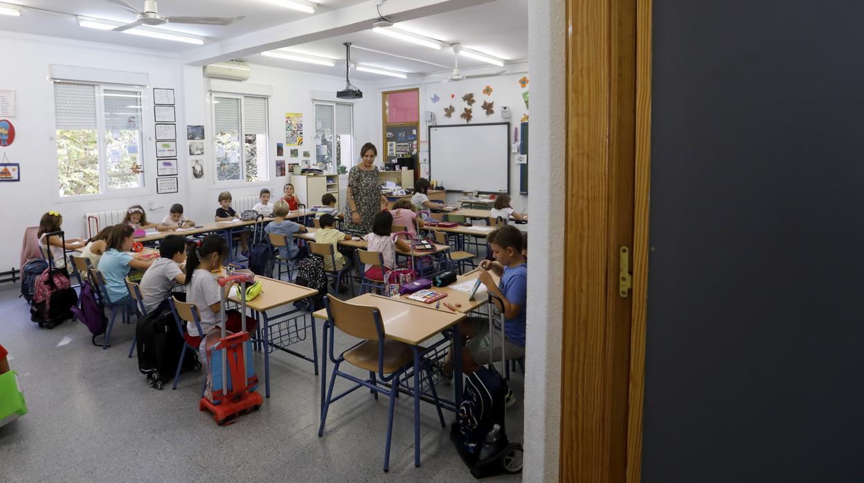 Niños en un colegio de Córdoba