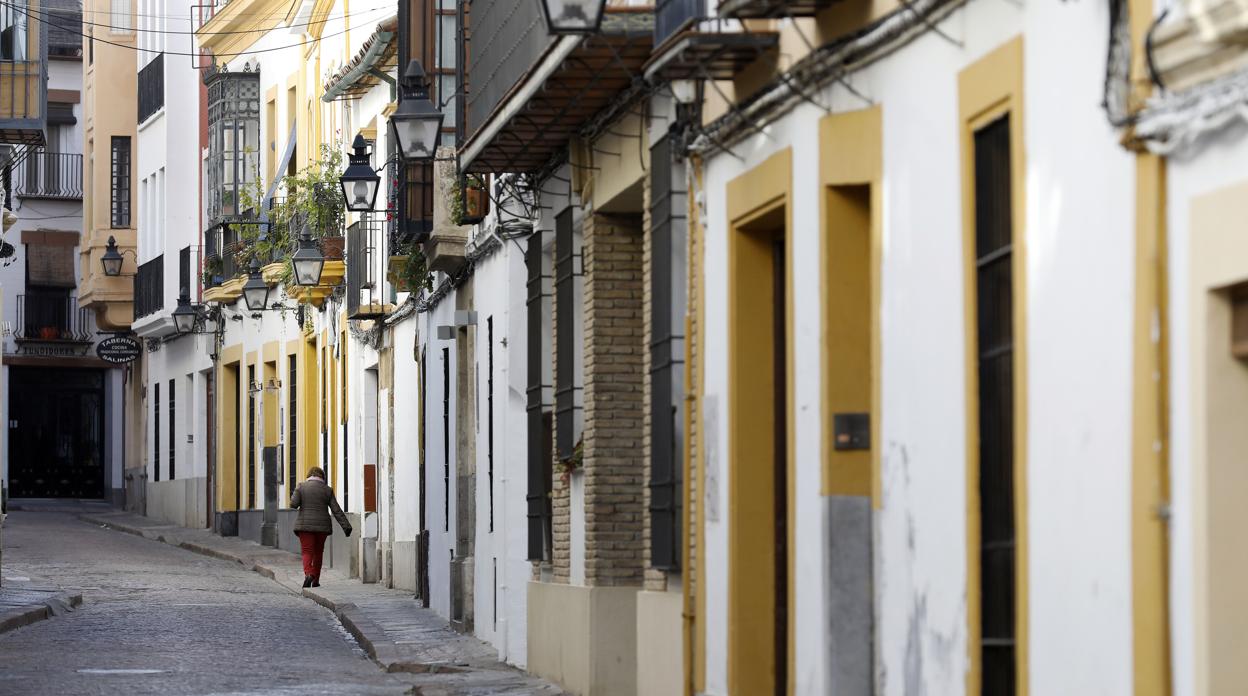 Acera de la calle Fernando Colón