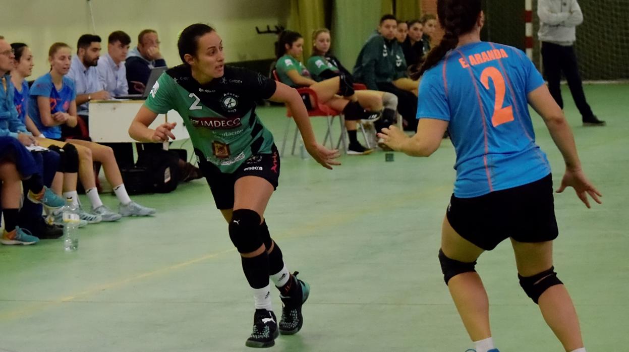 Gleinys Reyes, en un partido con la camiseta del Adesal Córdoba