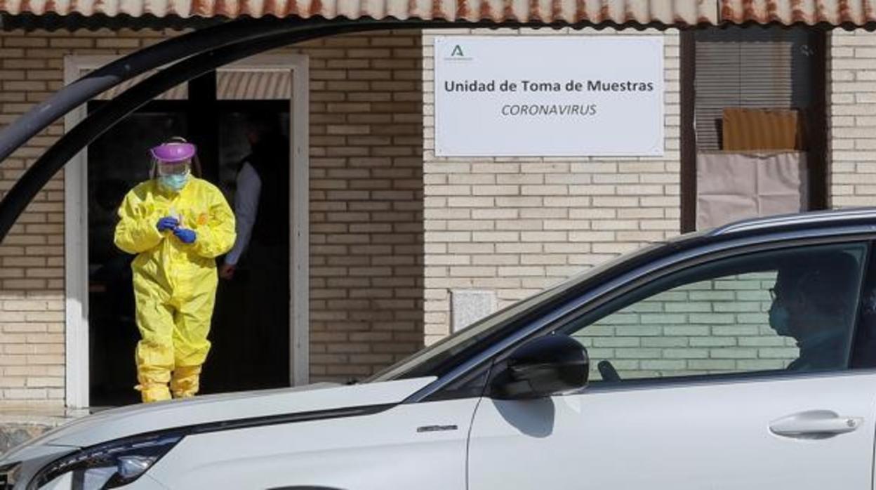 Zona de toma de muestras de coronavirus