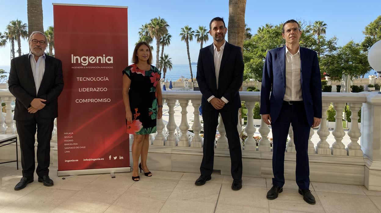 Directivos de Ingenia en la presentación de los resultados económicos