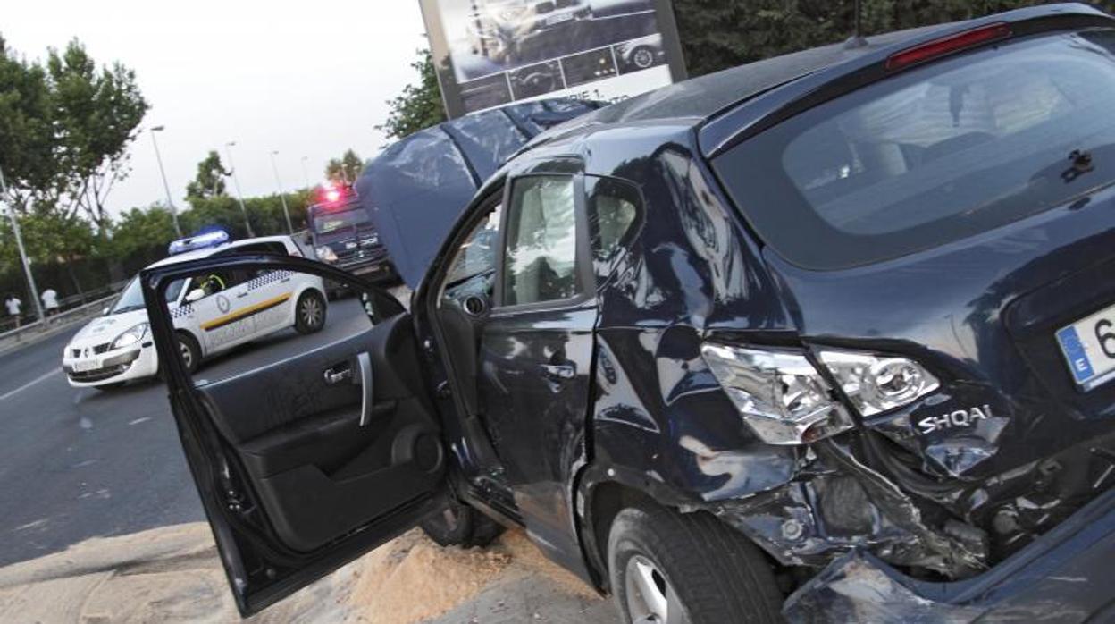 Accidente de tráfico en un núcleo urbano